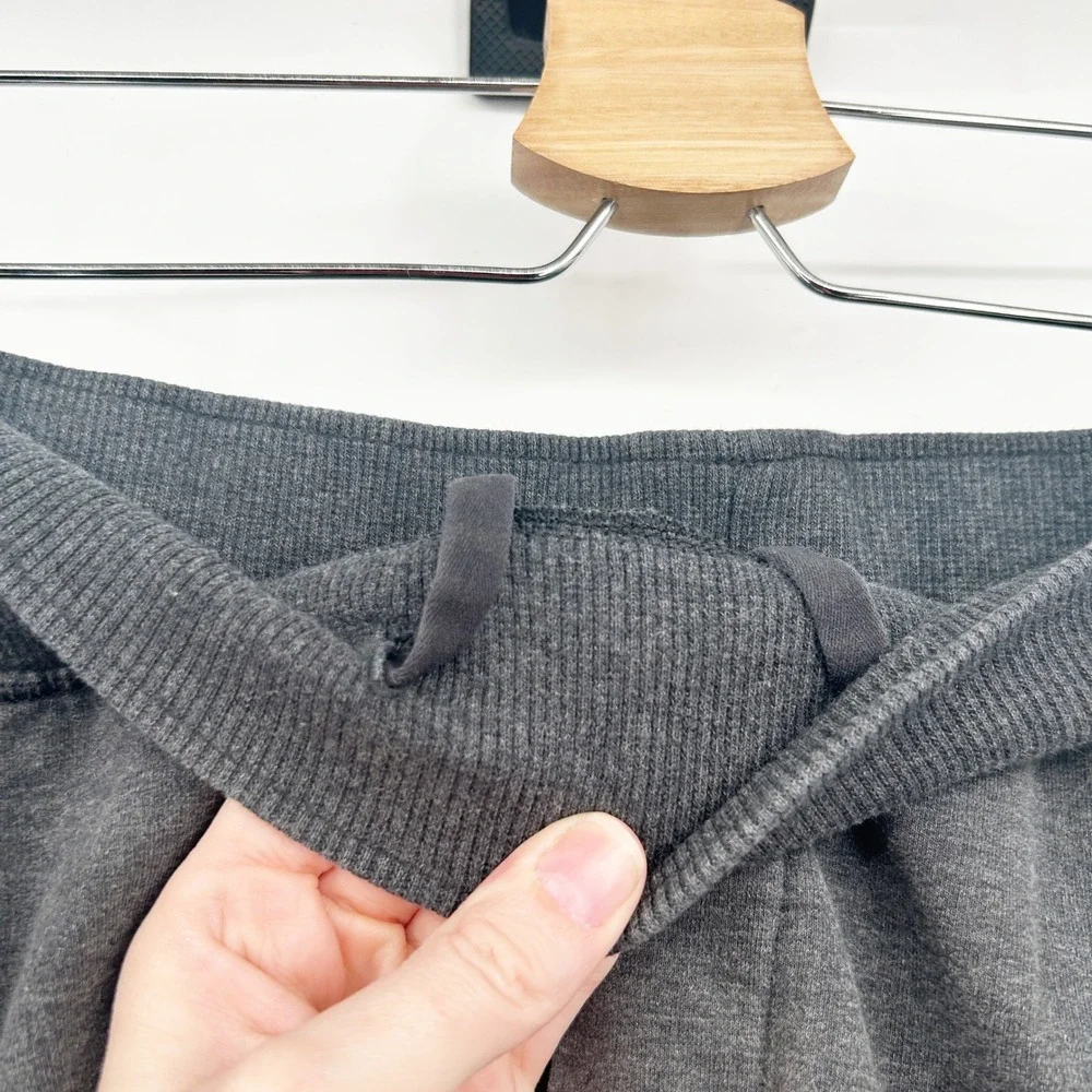Lululemon Mens Heathered‎ Black Cross Cut Tapered Athleisure Jogger Pants Size S